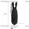 Lastick bala vibradora con forma conejo negro